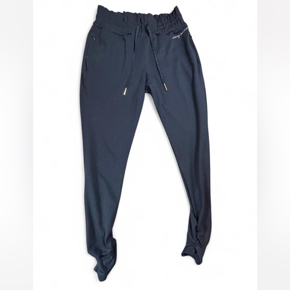 Gymshark Whitney Simmons Joggers Black Small Drawstring Athletic Pants